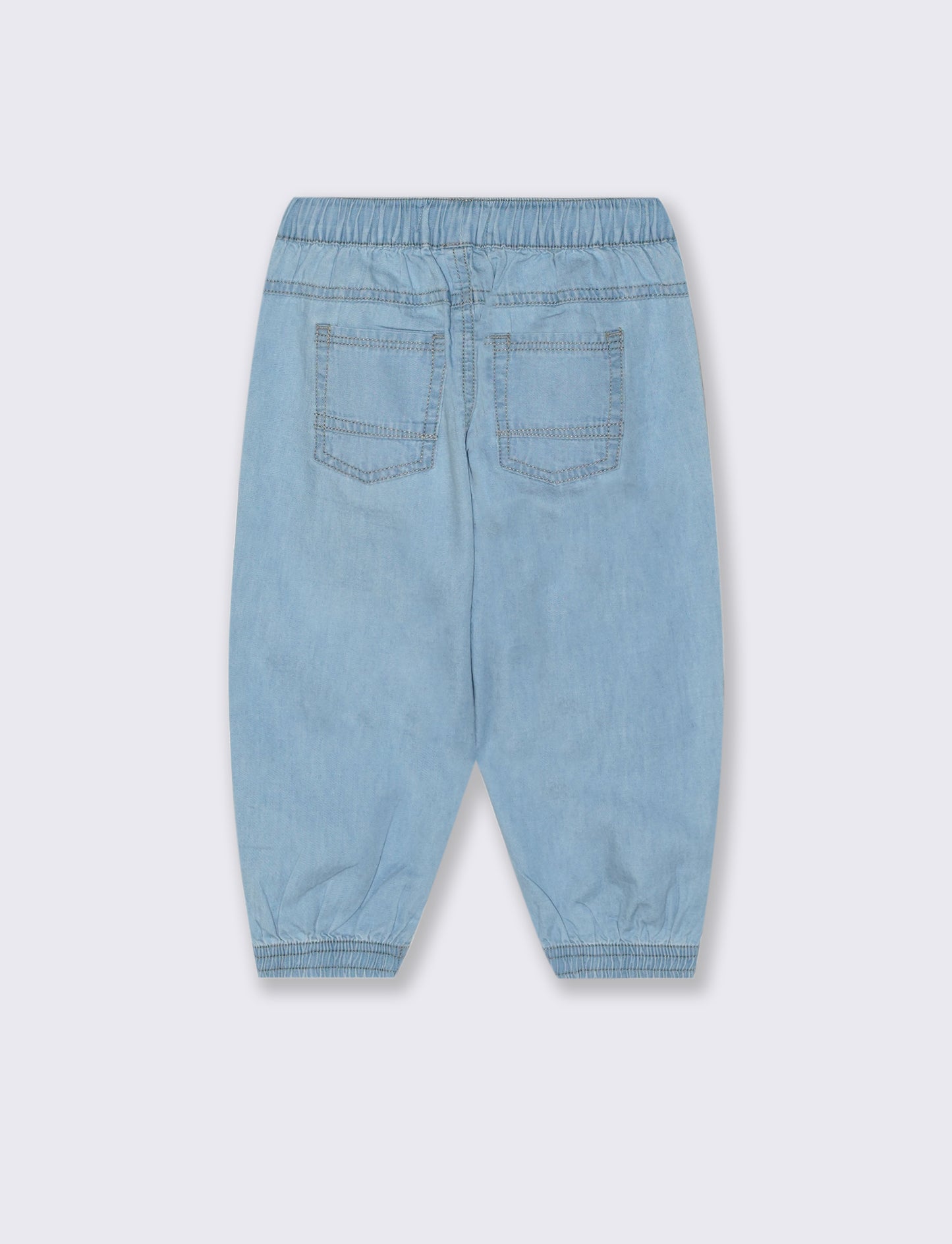 Jeans ampi in morbido chambray estivo - Denim chiaro