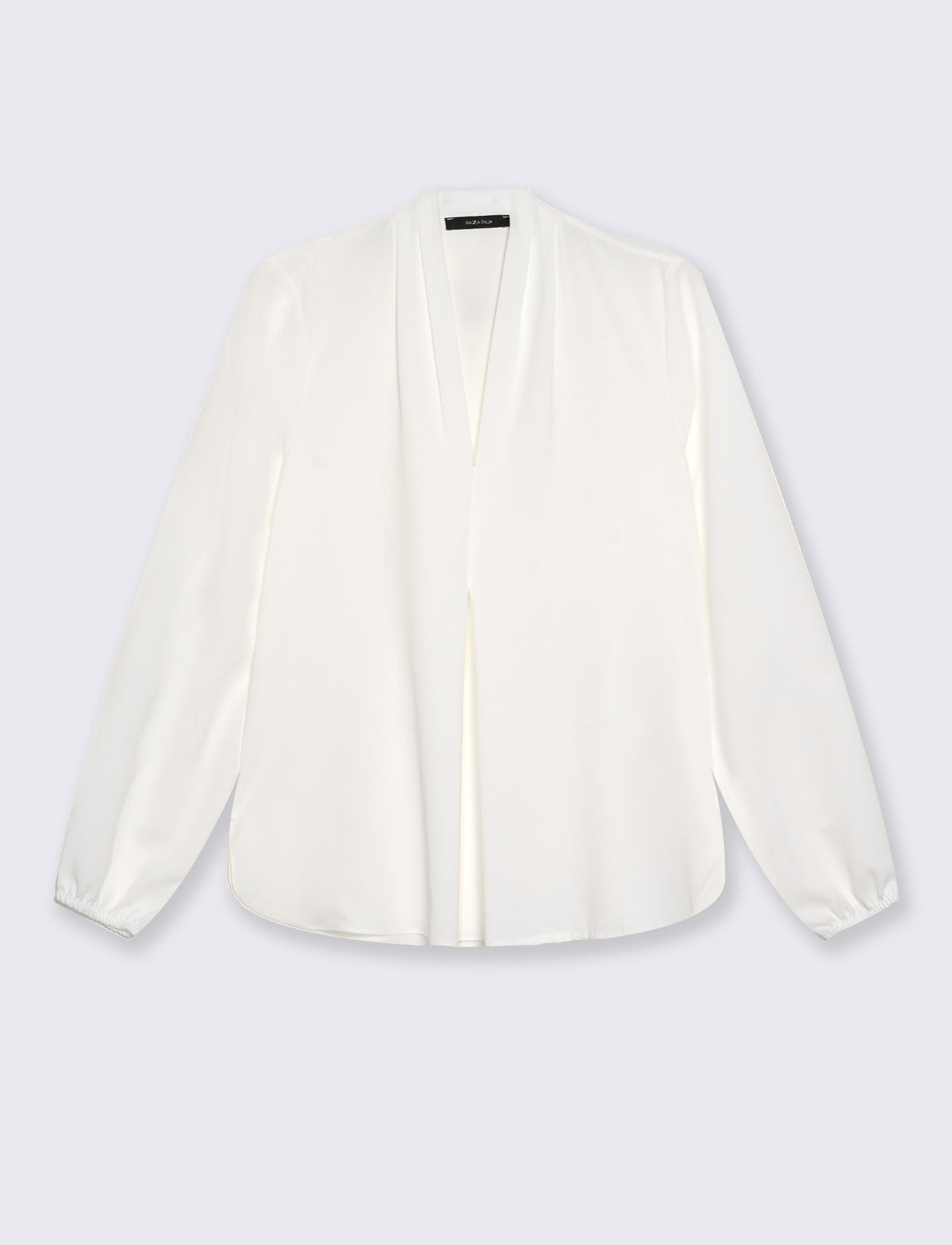 Casacca con scollo a V - Bianco panna