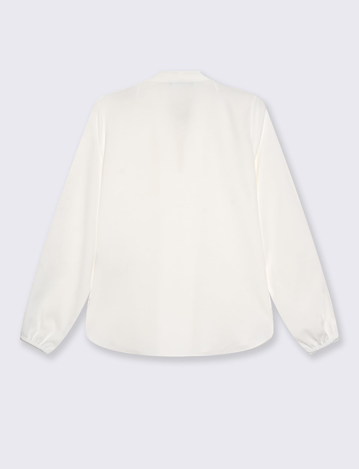 Casacca con scollo a V - Bianco panna