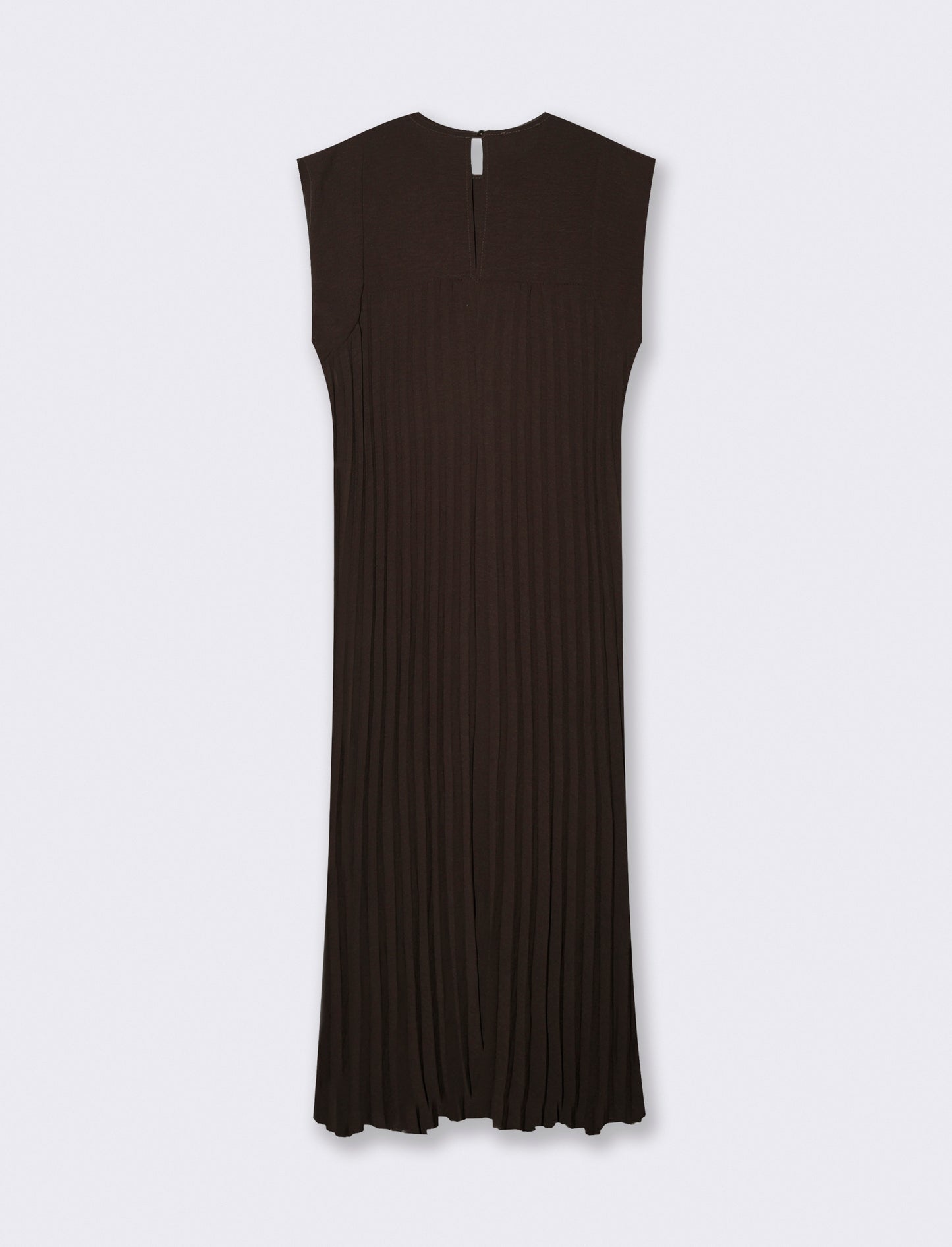 vestito lungo plisset giro manica - Moro