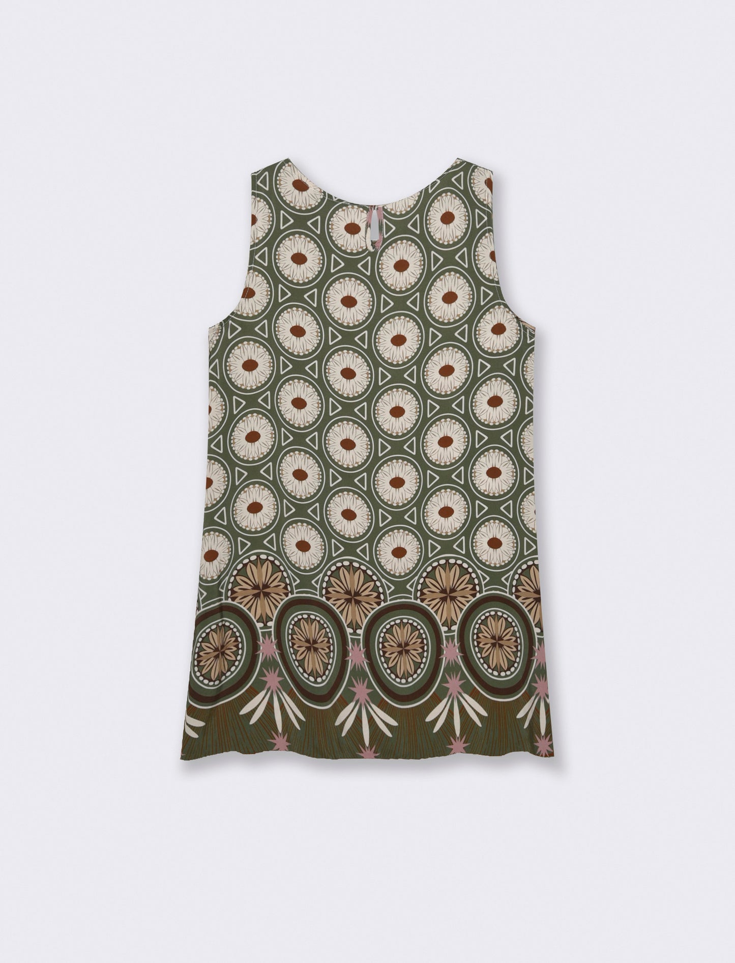vestito in viscosa stampato - Verde