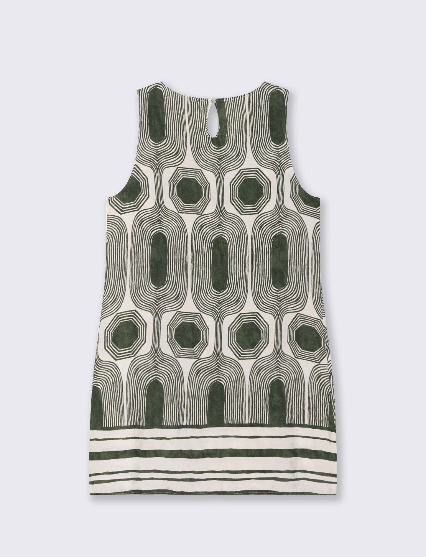 vestito in viscosa stampato - Verde