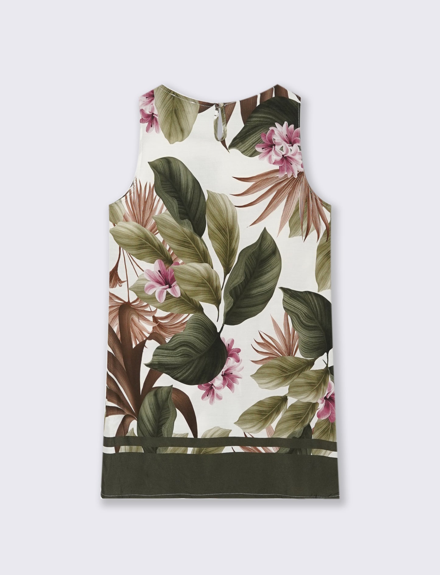 Vestito in viscosa stampato - Verde