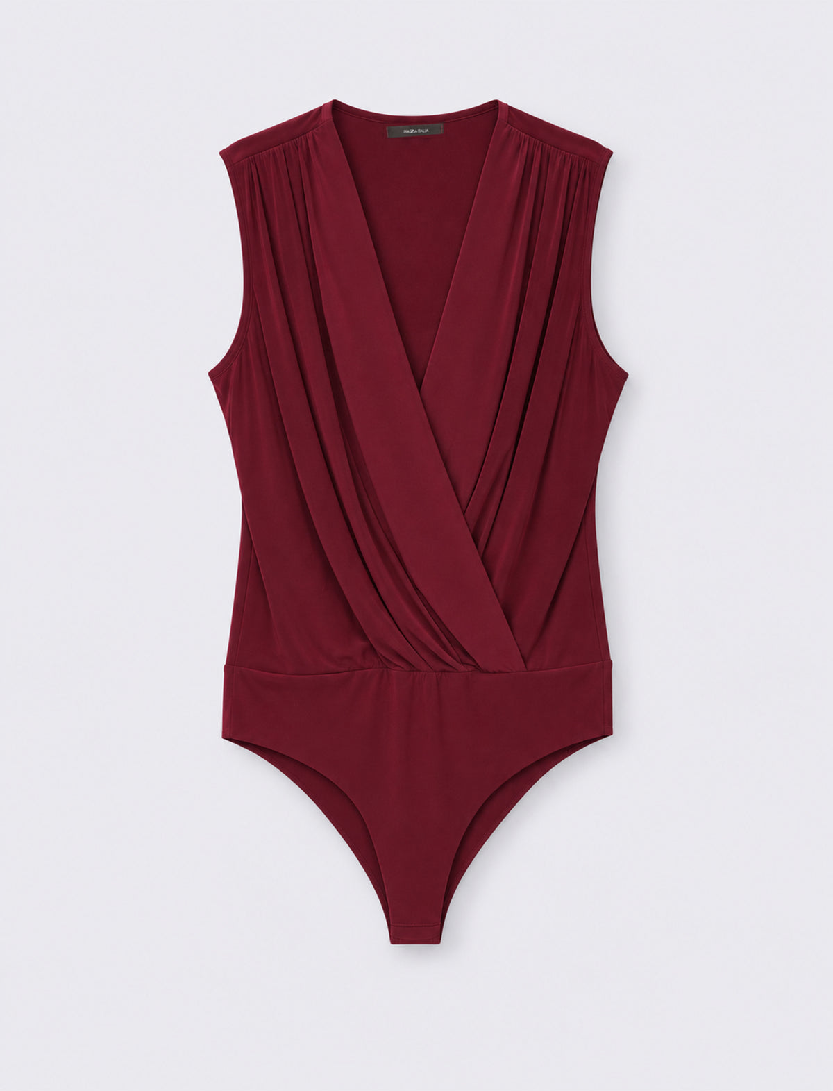 Body con scollo incrociato - Bordeaux