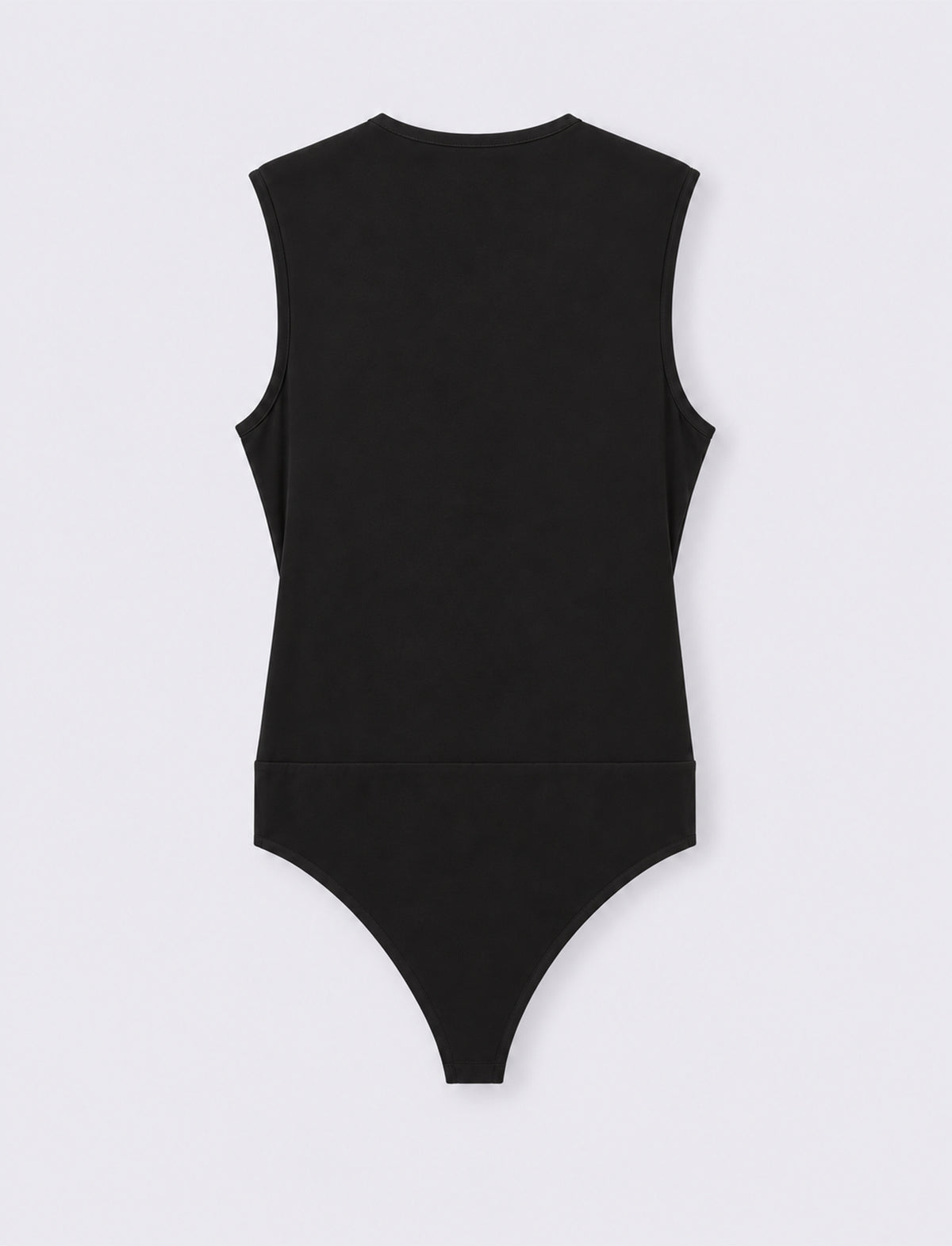 Body con scollo incrociato - Nero