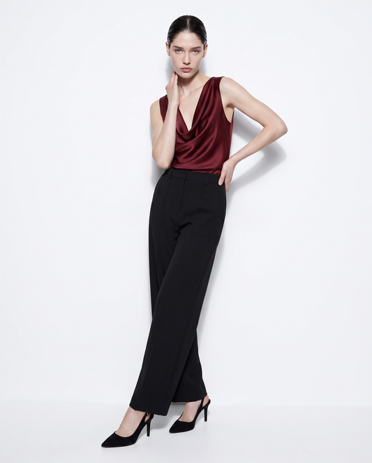 Softly draped top - Red
