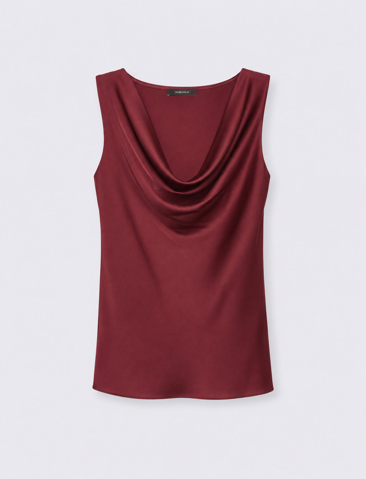 Top drappeggiato morbido - Vinaccia