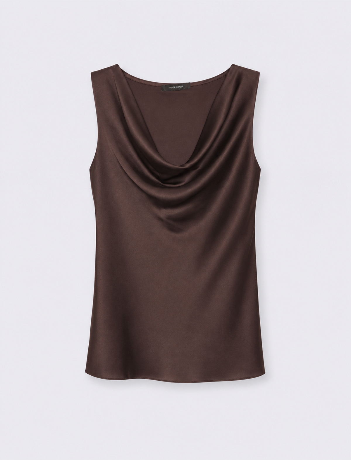 Top drappeggiato morbido - Moro