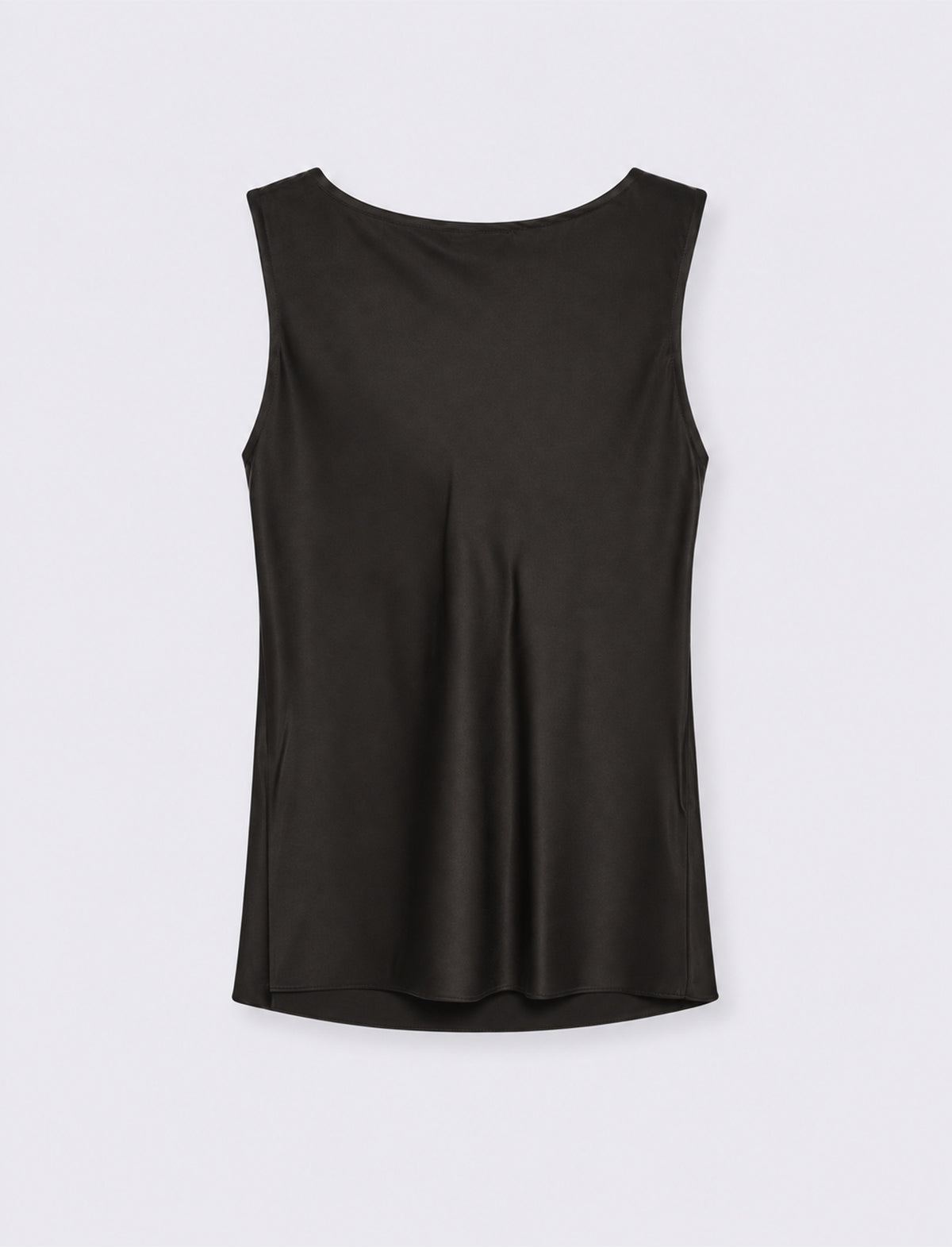 Top drappeggiato morbido - Nero