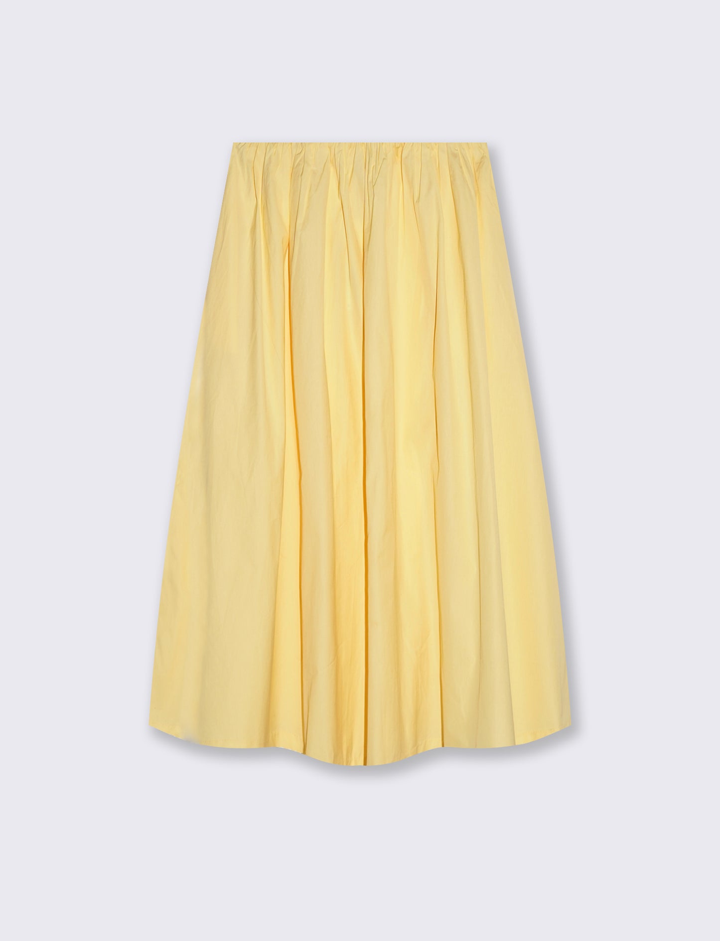 Introducing a long skirt designed for the modern woman, blending comfort and style effortlessly. Fea - Yellow