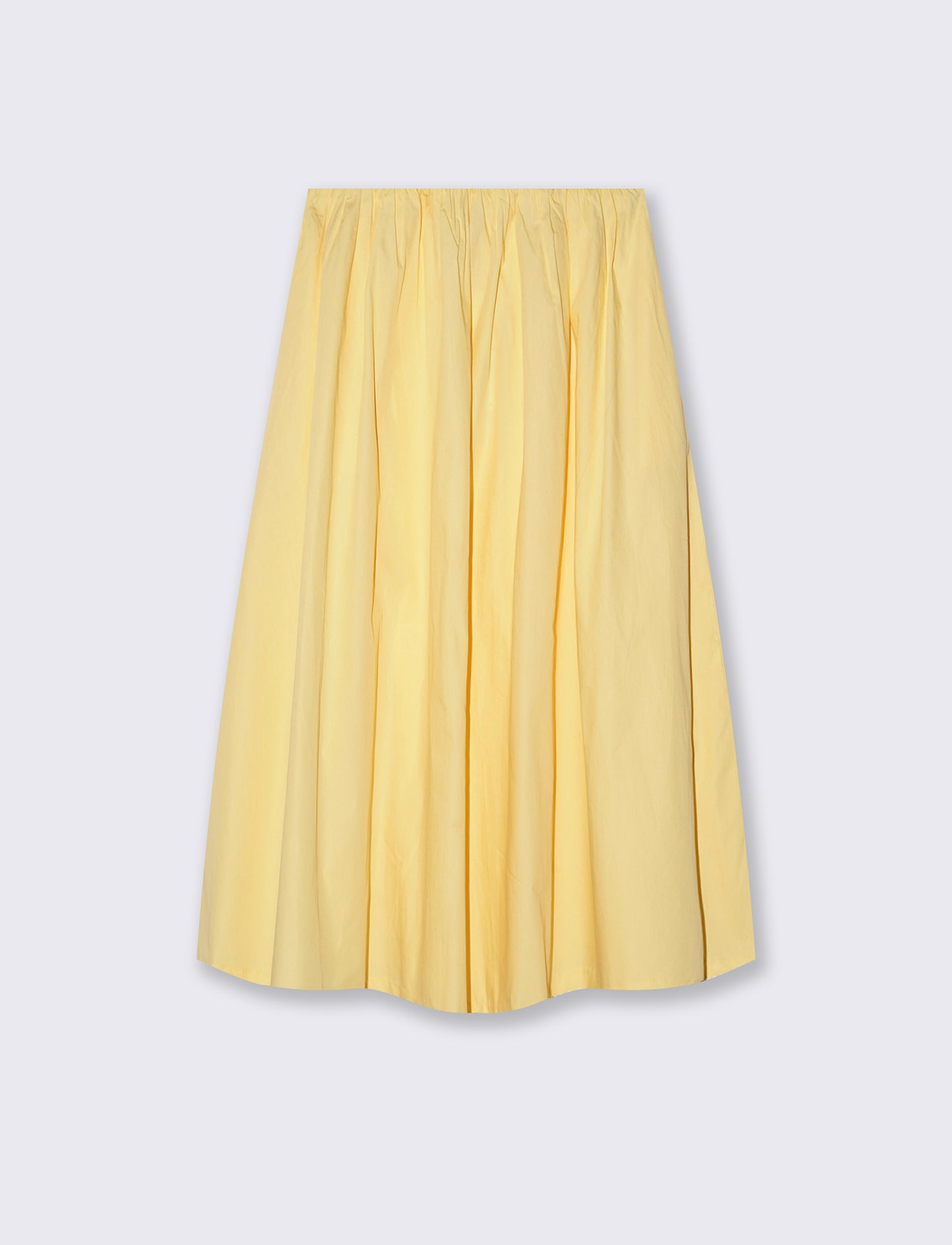 Introducing a long skirt designed for the modern woman, blending comfort and style effortlessly. Fea - Yellow