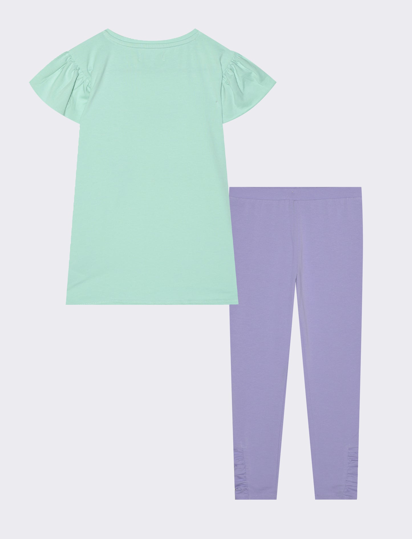 Summer outfit for girls with rhinestones and sequins - Green