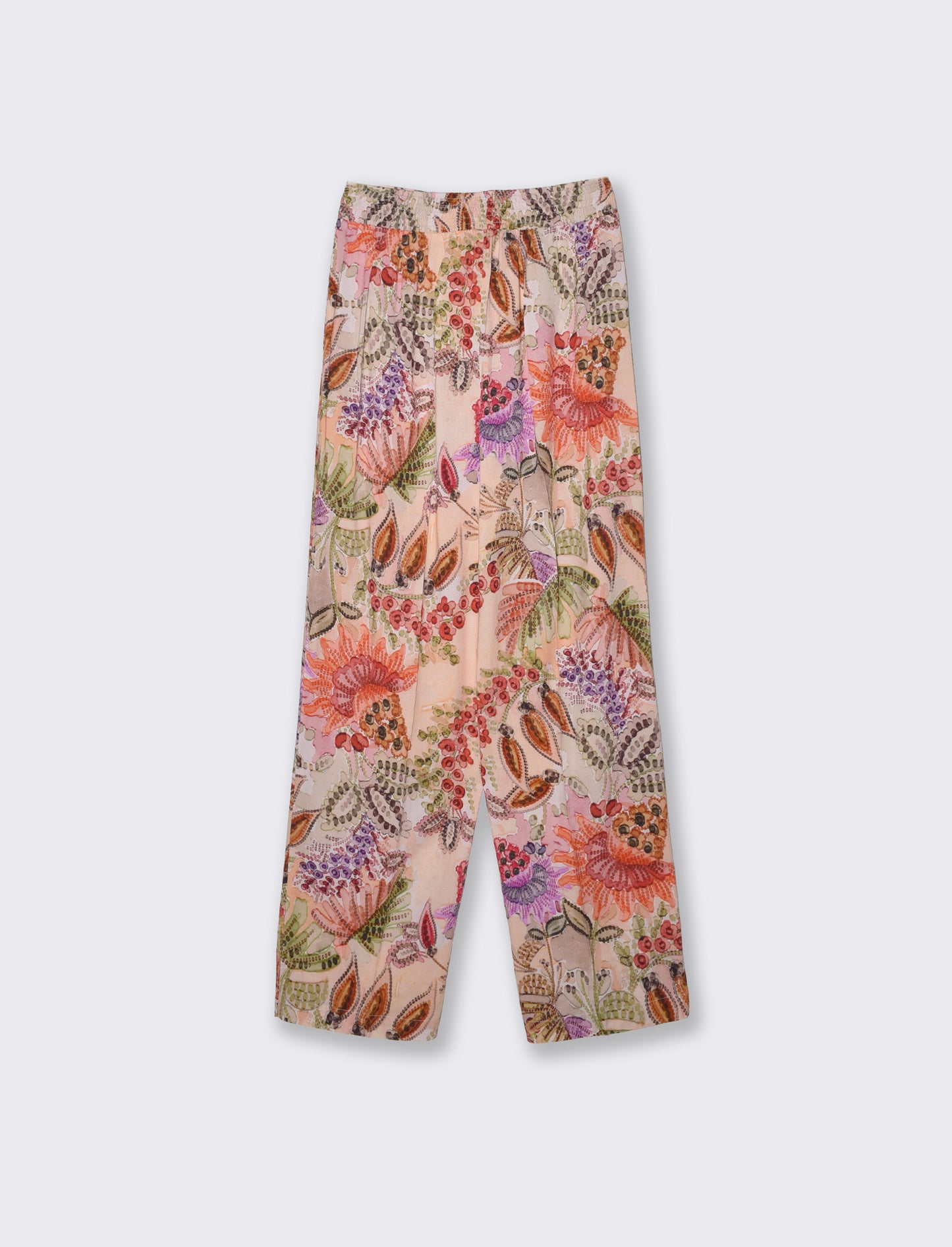 Introducing our versatile women's pants featuring a comfortable elastic waistband and a practical dr - 