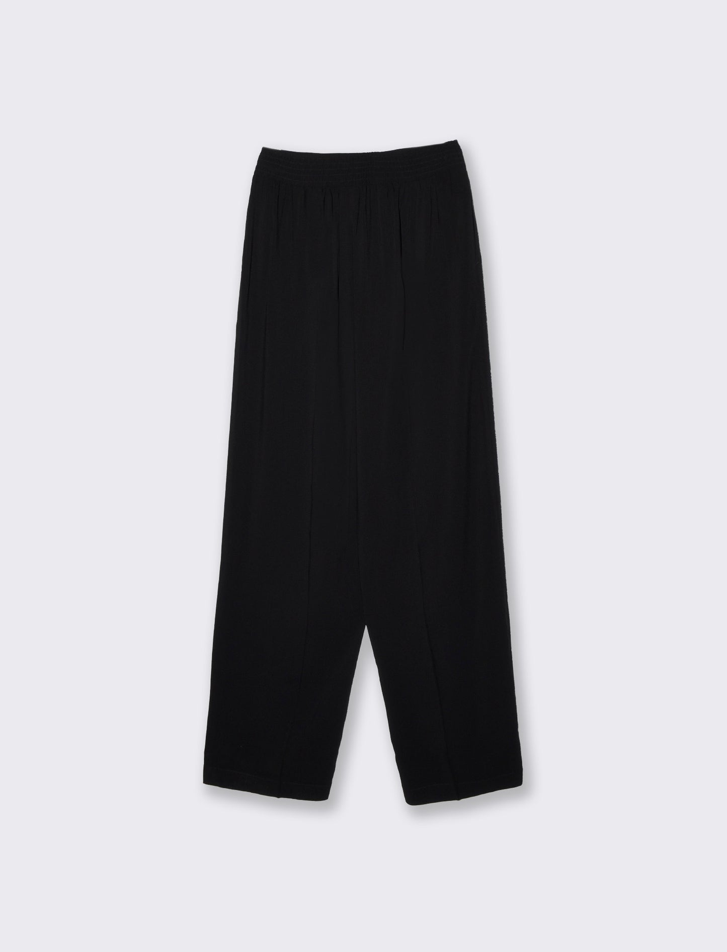 Pantaloni elasticizzati con coulisse vita - Nero