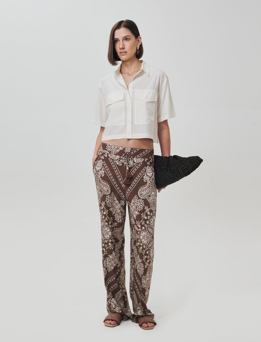 Pantaloni elasticizzati con coulisse vita - var 2