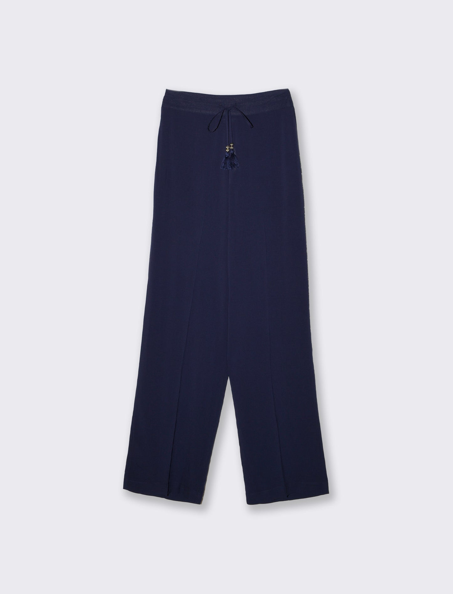 Pantaloni elasticizzati con coulisse vita - Blu