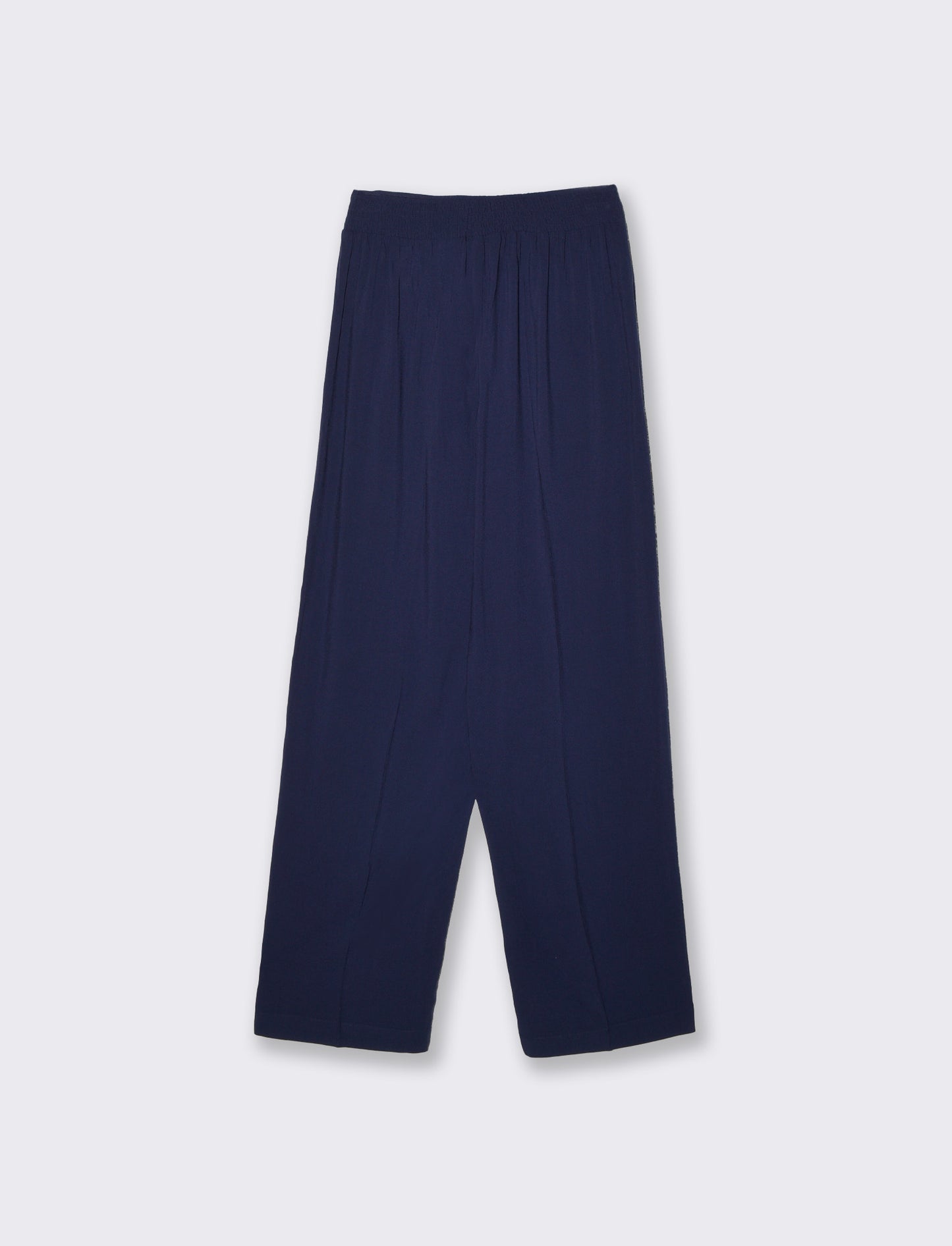 Pantaloni elasticizzati con coulisse vita - Blu