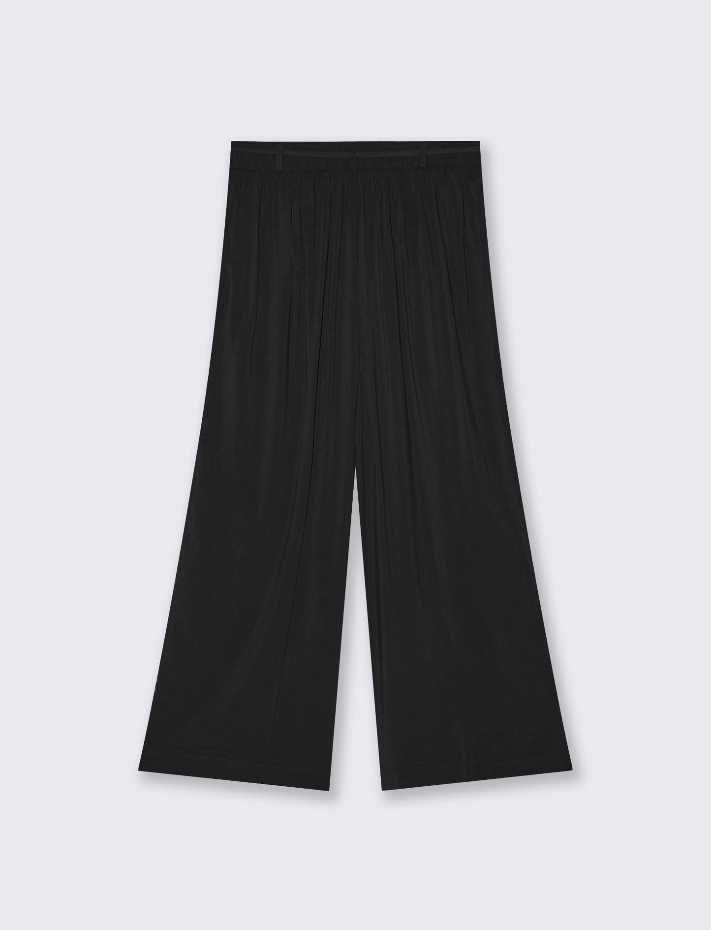 Introducing the versatile culotte pants designed for the modern woman. Featuring a comfortable elast - Black