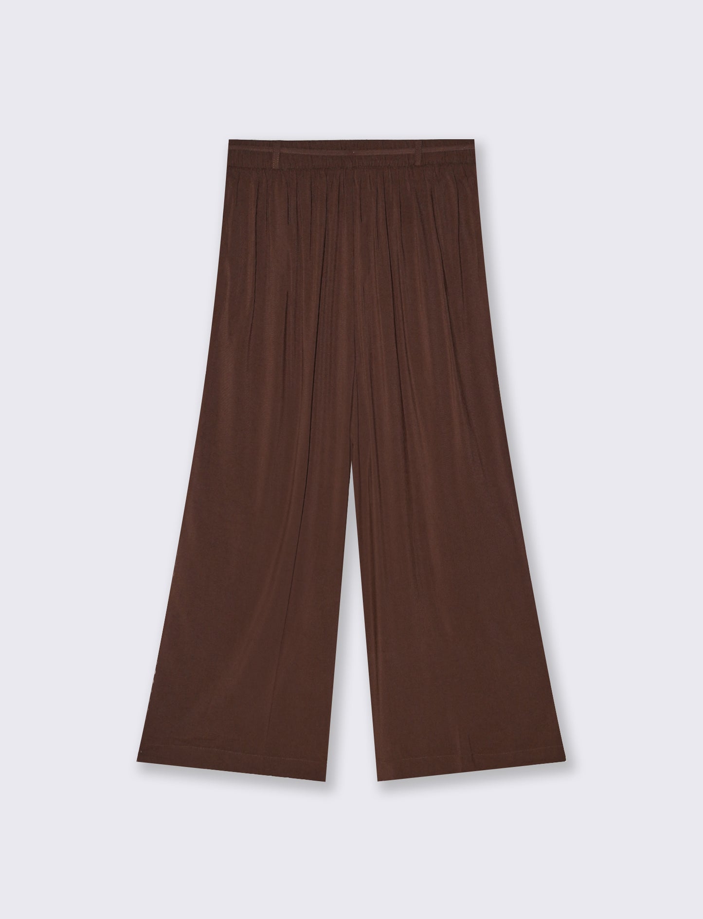 Introducing the versatile culotte pants designed for the modern woman. Featuring a comfortable elast - Brown