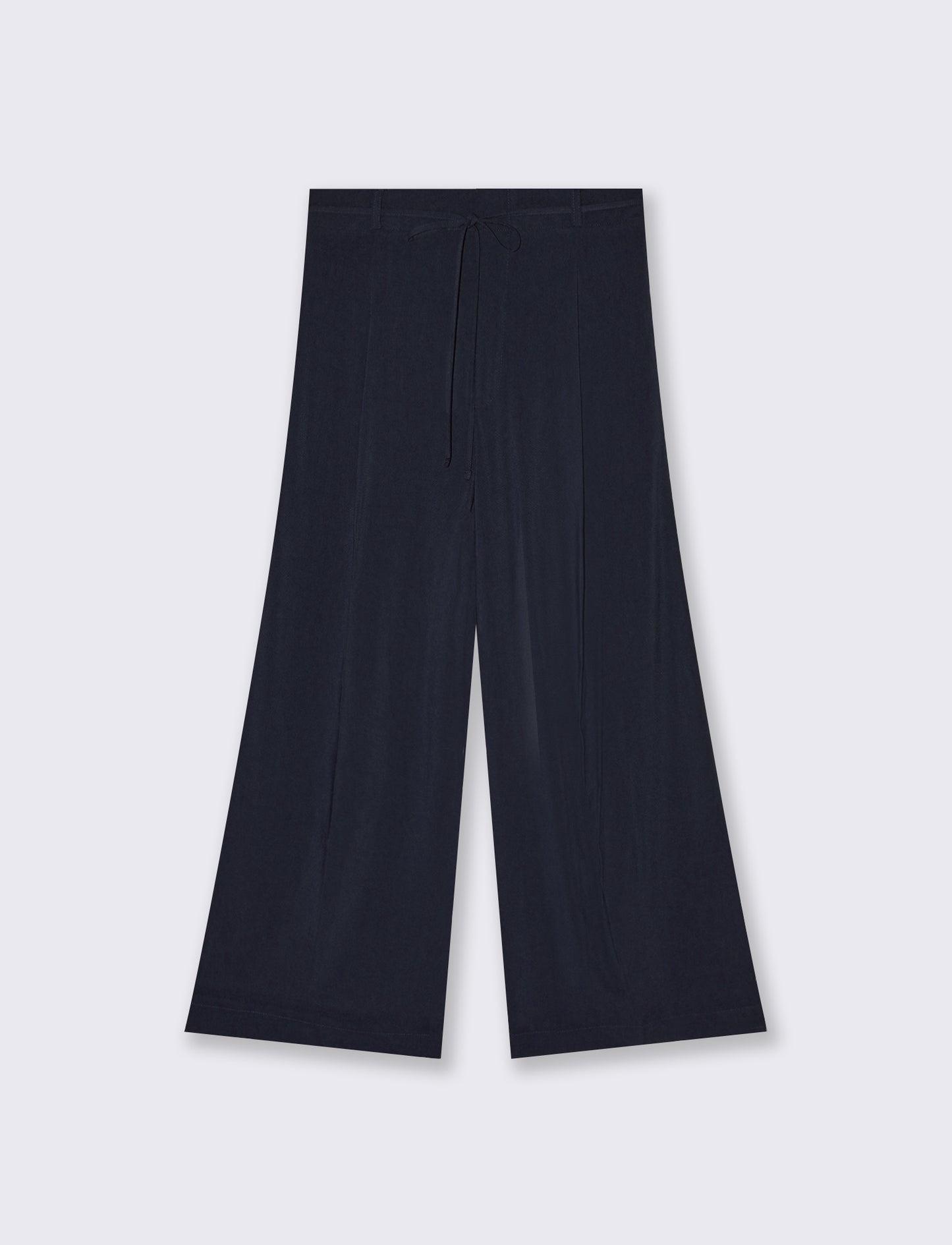 Pantalone Coulotte con Elastico e Coulisse - Blu