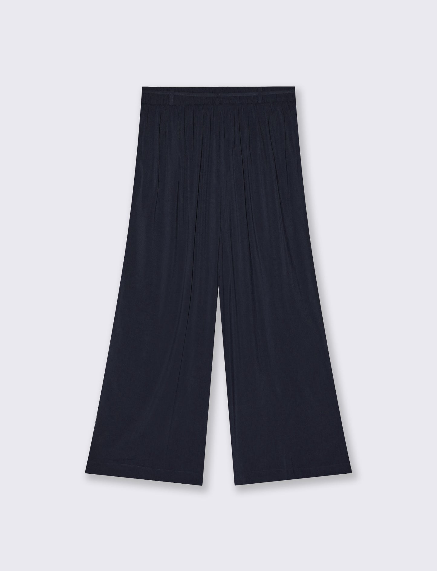 Pantalone Coulotte con Elastico e Coulisse - Blu