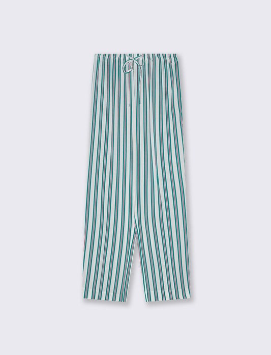 Pantalone lungo stampato in tessuto leggero - var 2