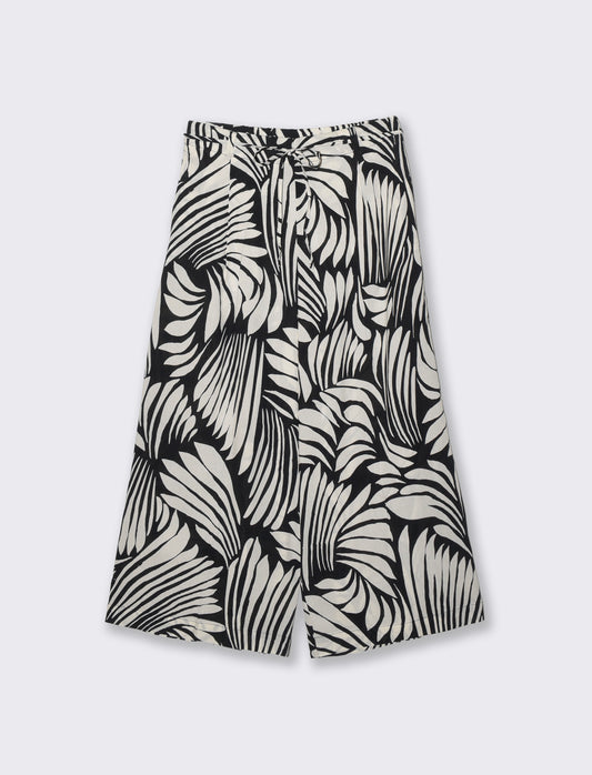 Pantalone Coulotte Stampato con Coulisse - var 1