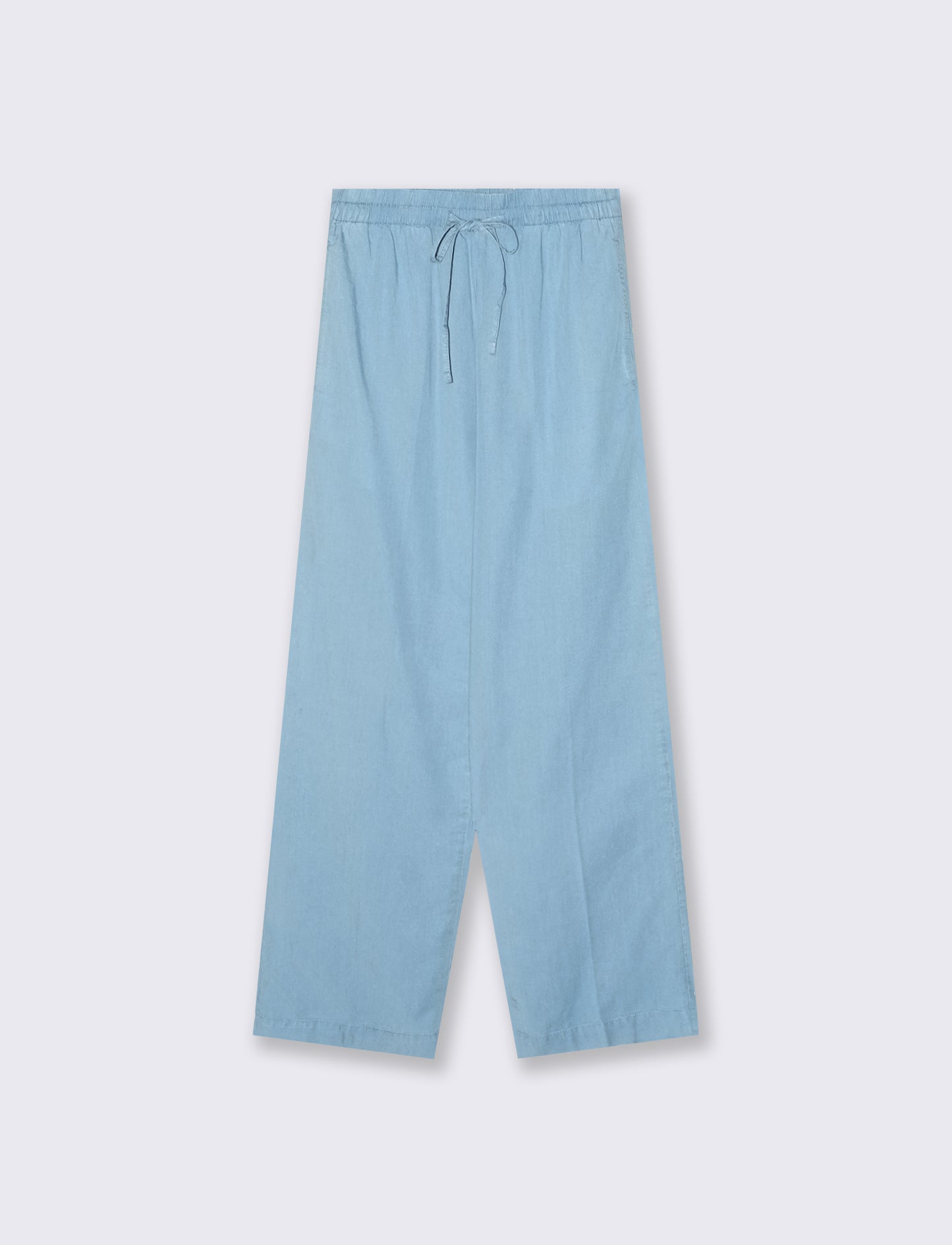 Introducing the stylish culotte pants crafted from soft lyocell, designed for the modern woman who v - Blue