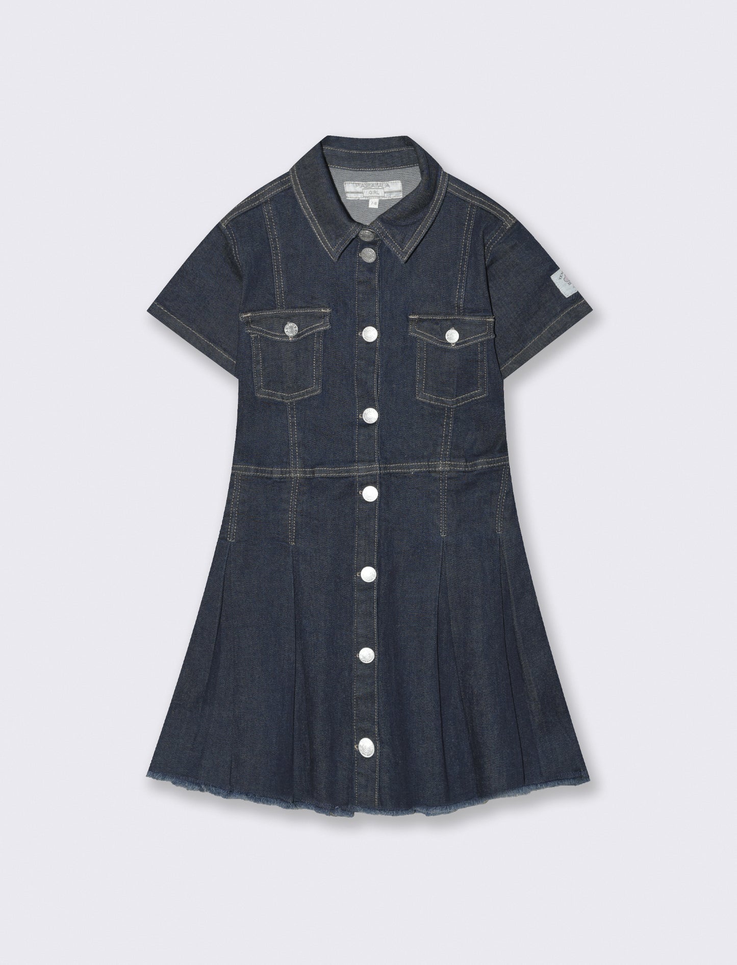 Abito in denim elastico per bambina - Denim