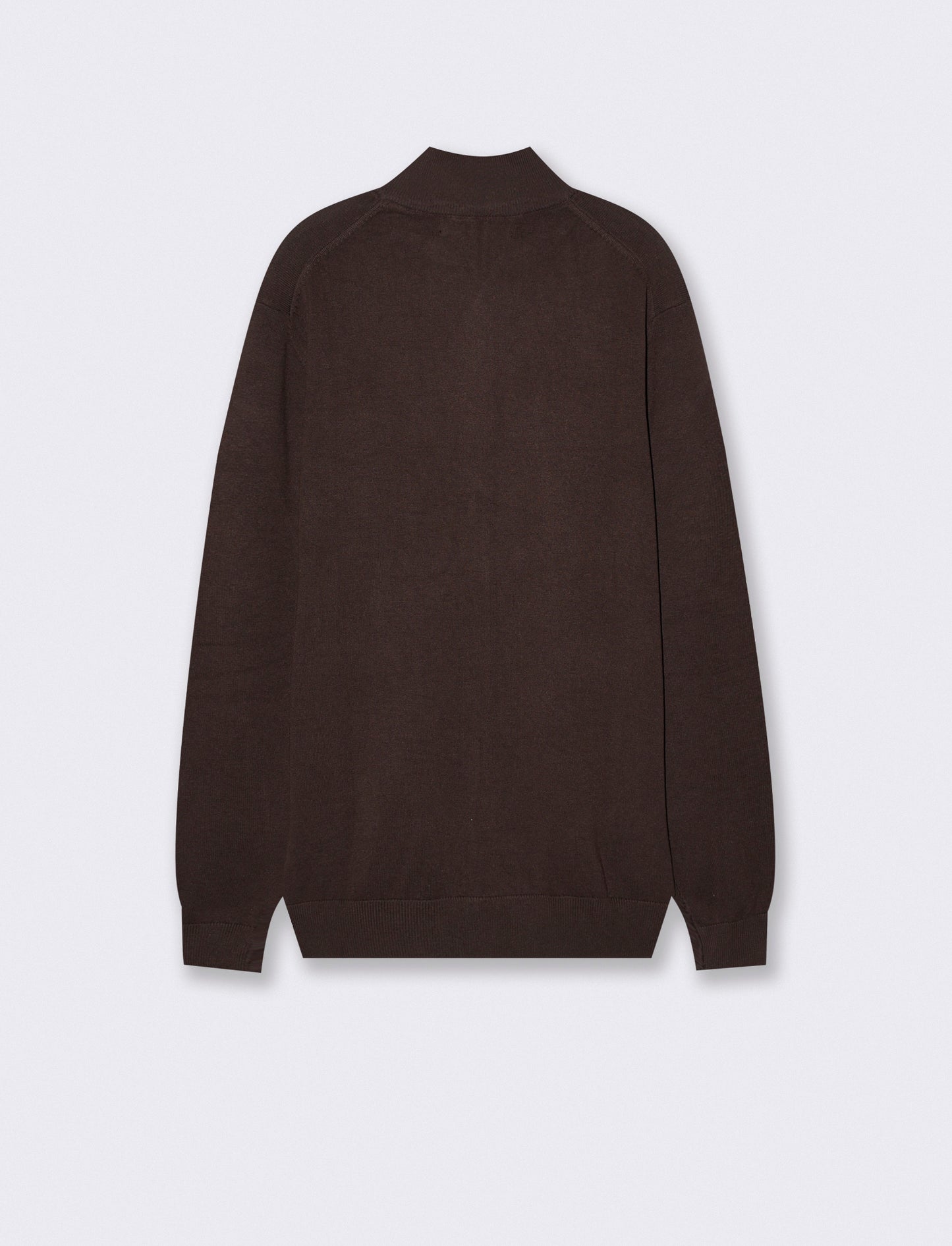 Maglia Cardigan Lupetto in Filato Comfort - Moro