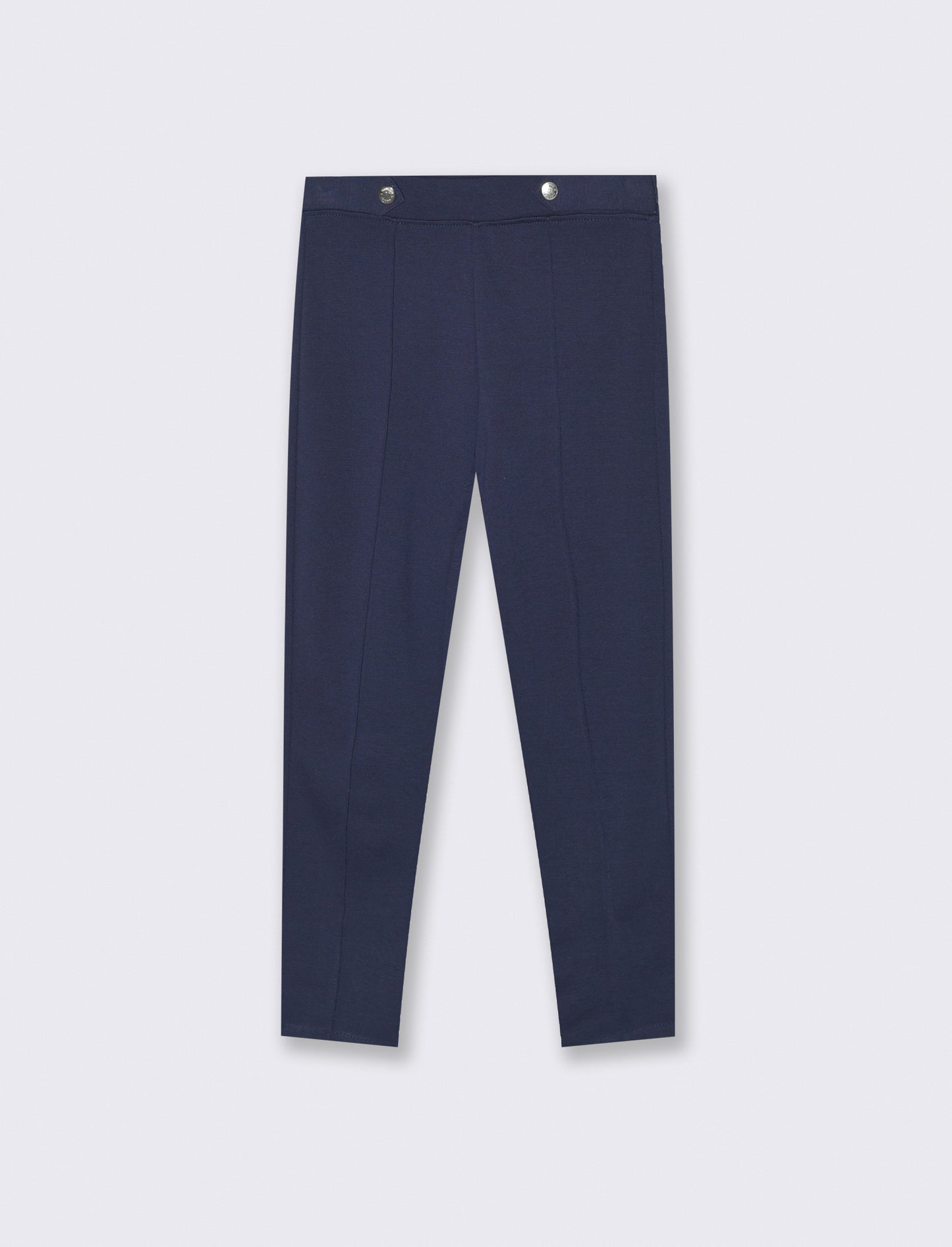 Leggings in punto milano per bambine - Blu