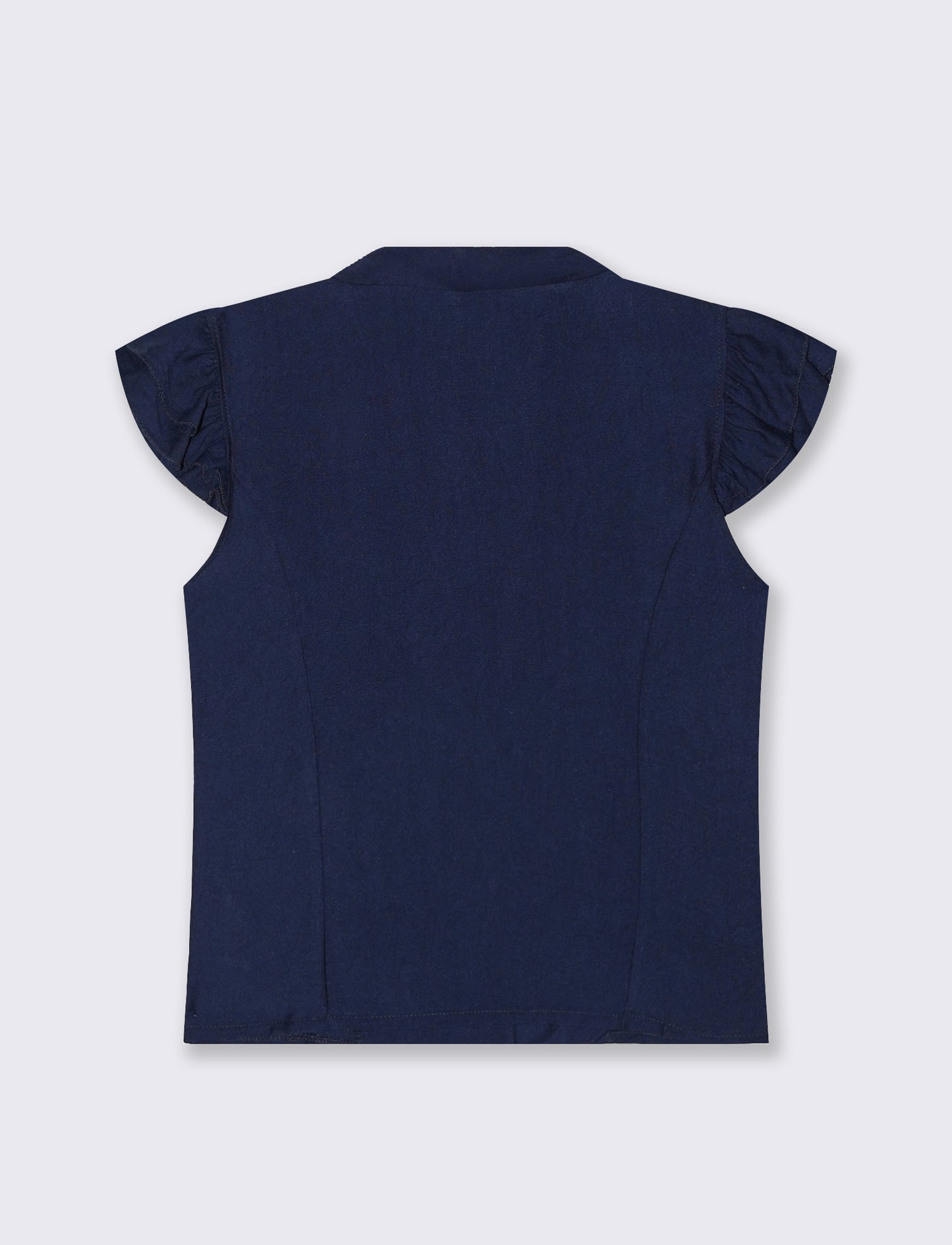 Giacca corta con maniche con arriccio - Blu