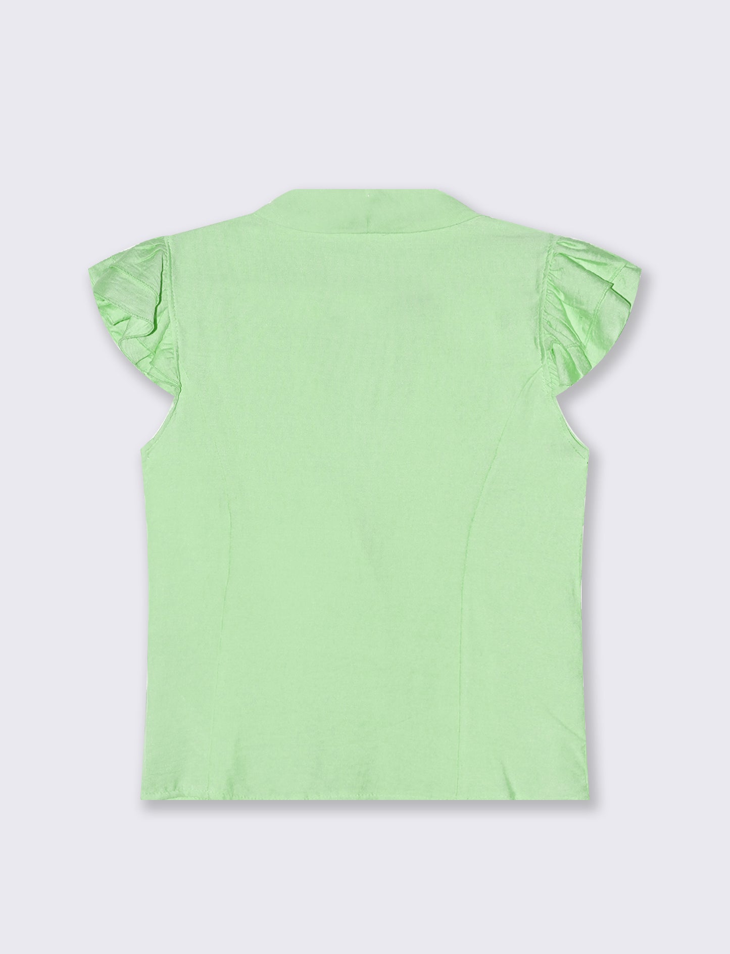 Giacca corta con maniche con arriccio - Verde acqua