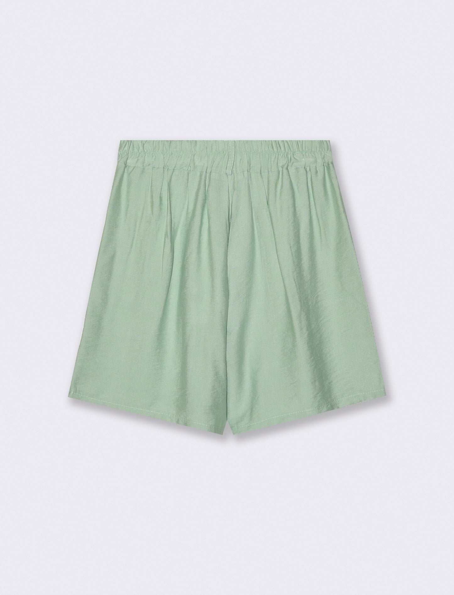 Short con passanti e pinces - Verde acqua