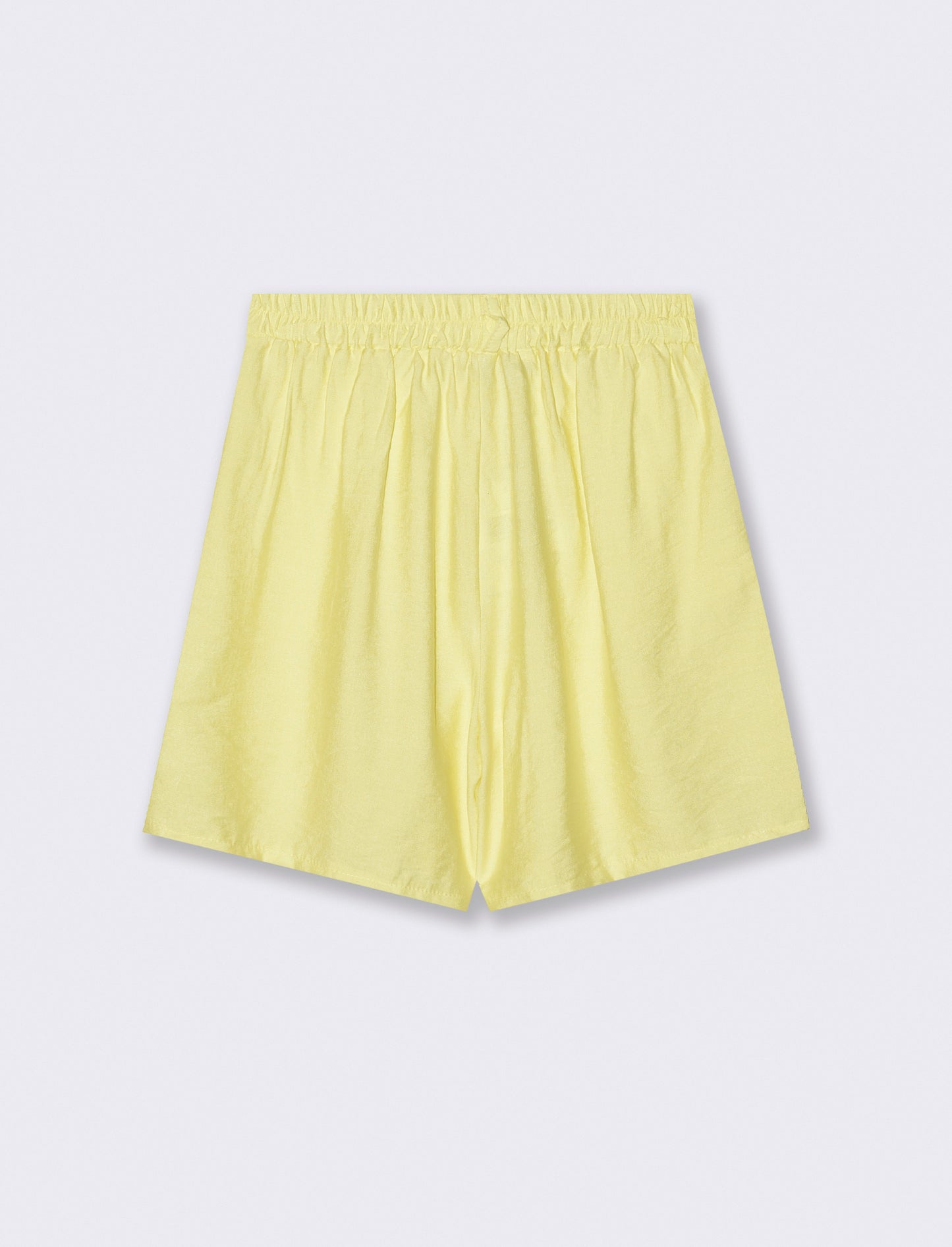 Short con passanti e pinces - Giallo