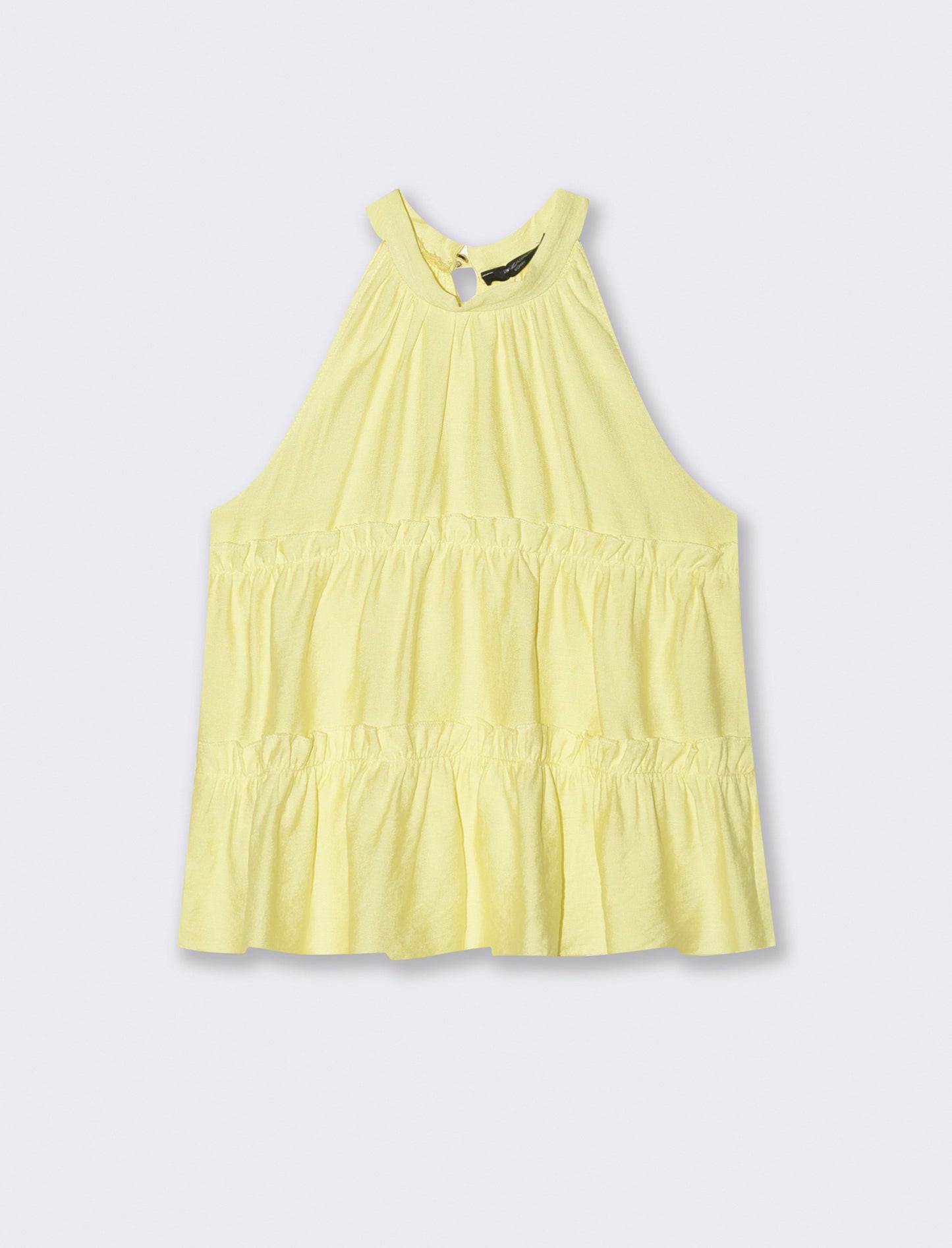 Top con rouches - Giallo