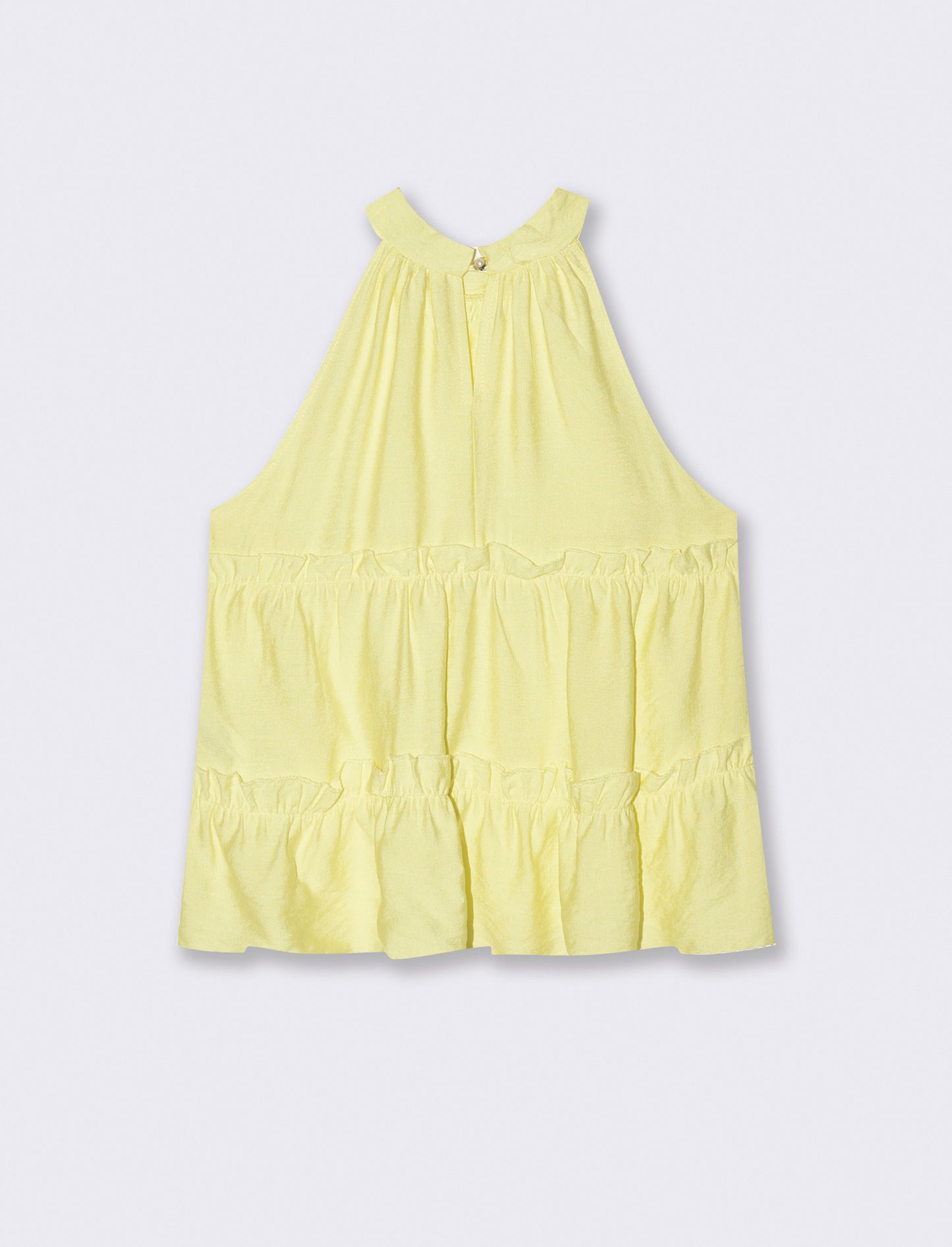 Top con rouches - Giallo