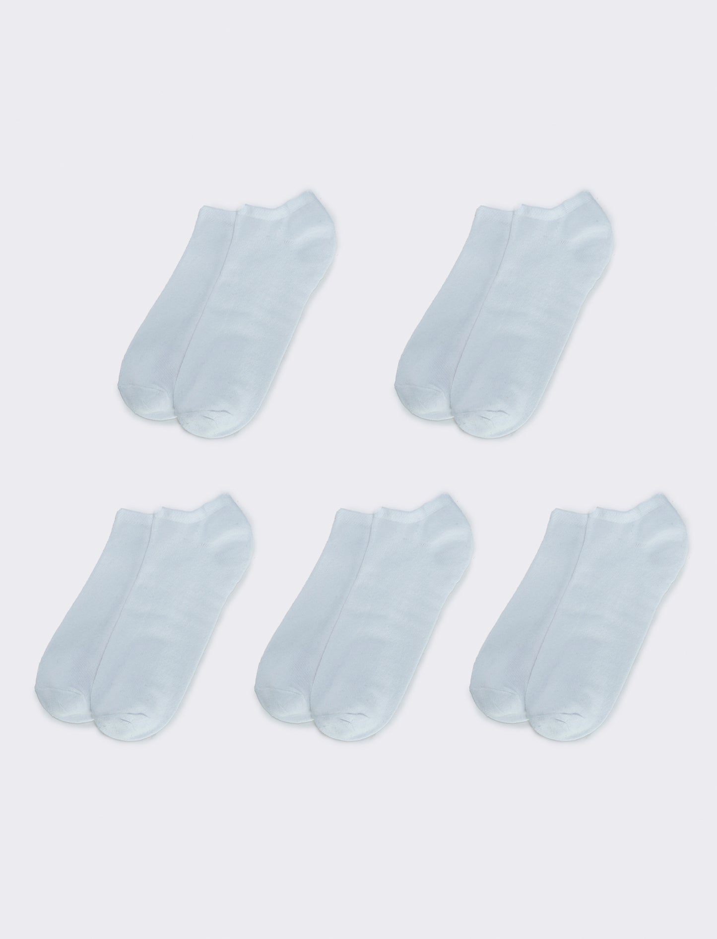 Men's Socks 5 Pairs Eco-Friendly - White