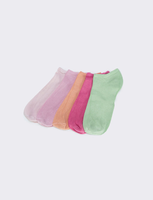 Set di 5 paia di calzini corti - Multicolore