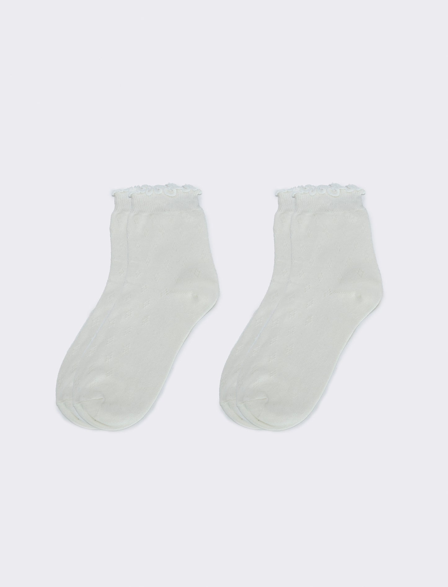 Set di 2 paia di calzini freel - Bianco sporco