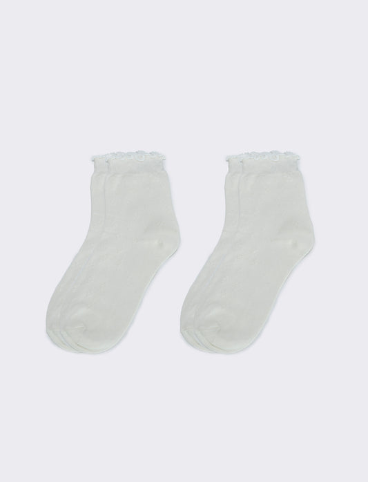 Set di 2 paia di calzini freel - Bianco sporco
