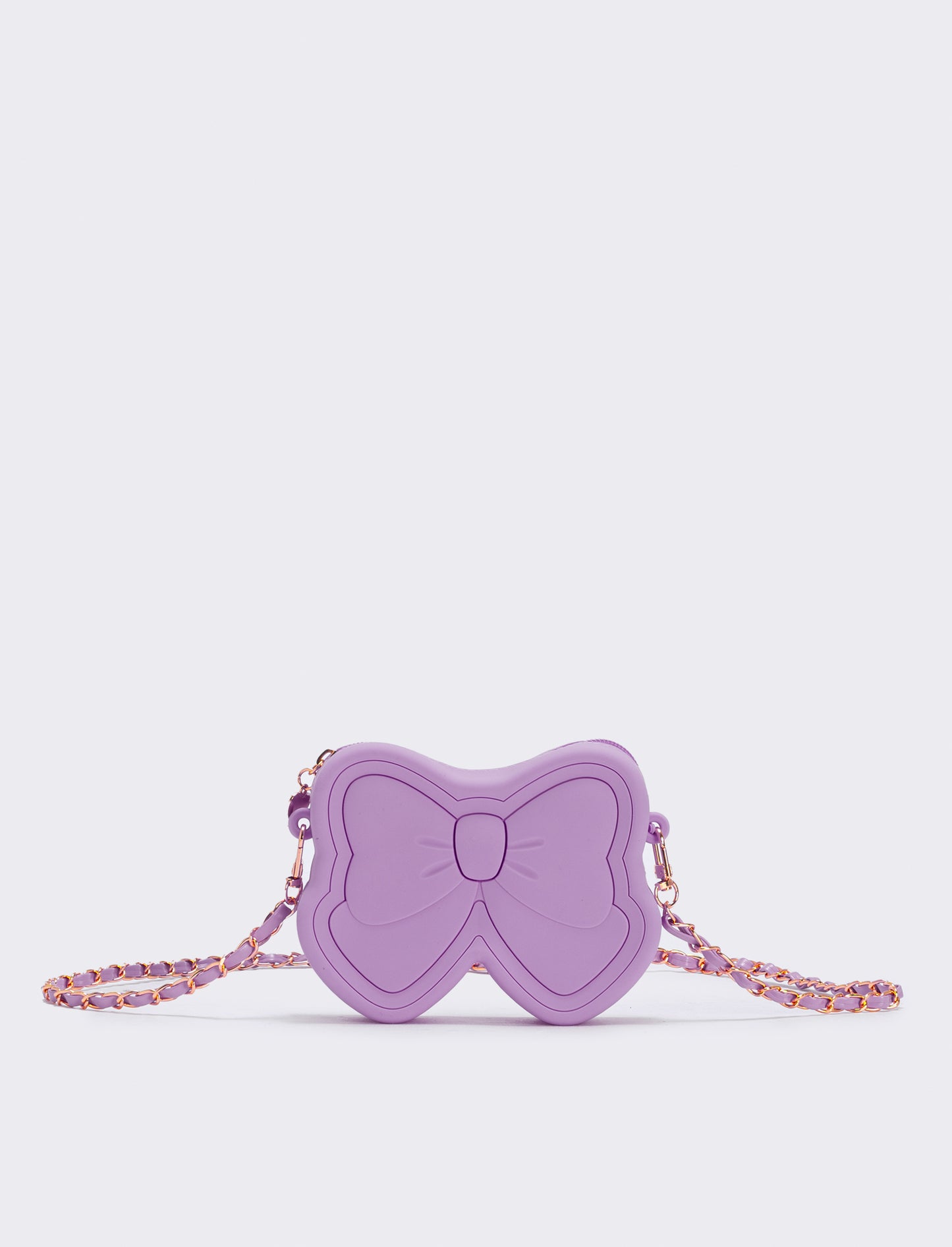 Borsa con fiocco gommata - Lilla