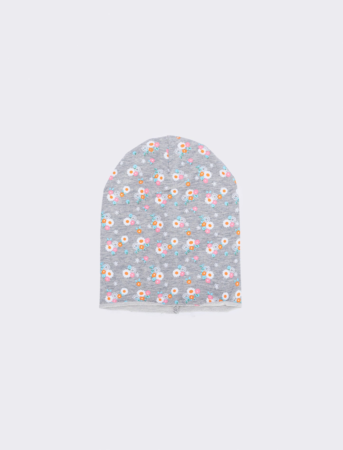 Cappello cuffia stampa fiori provenzali - Grigio
