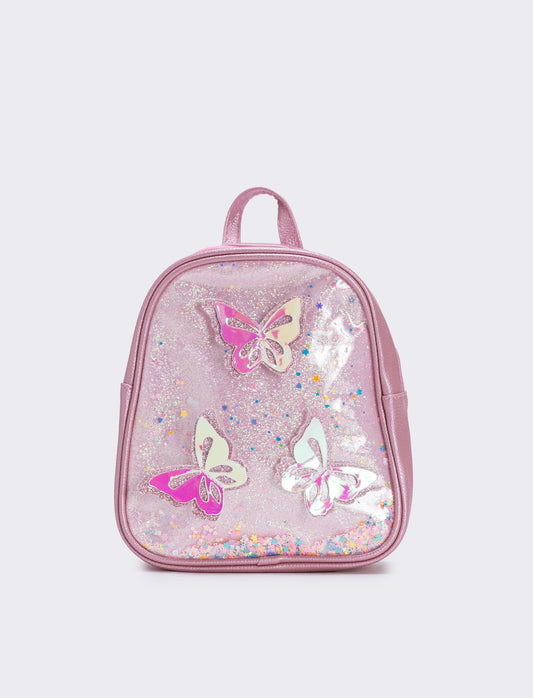 Zaino farfalle per bambina - Rosa