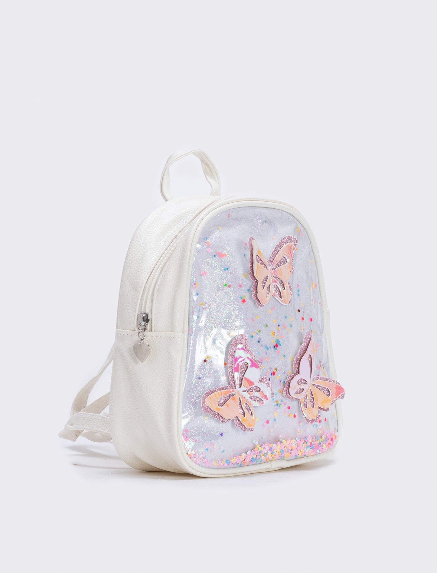 Zaino con farfalle bambina - Bianco