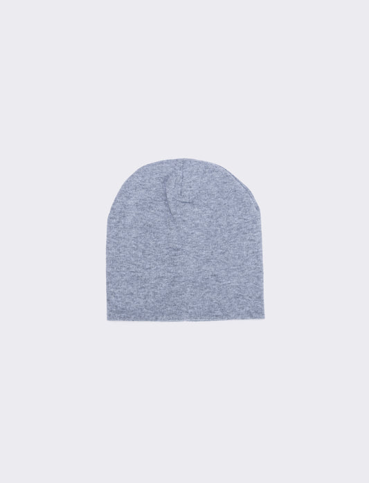 Cappello cuffia con costine eleganti - Grigio