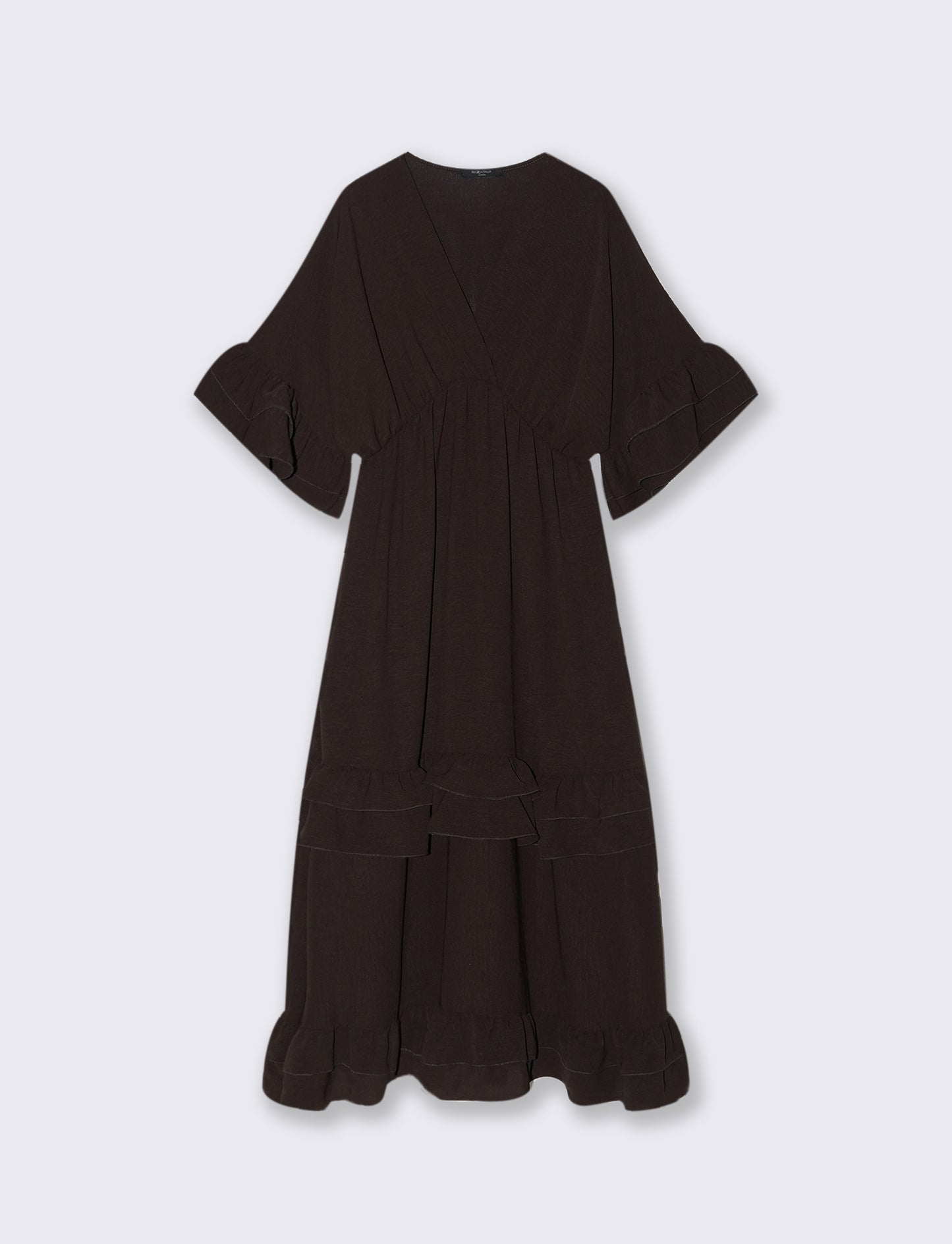 VESTITO INCROCIO CON BALZA AL FONDO - Moro