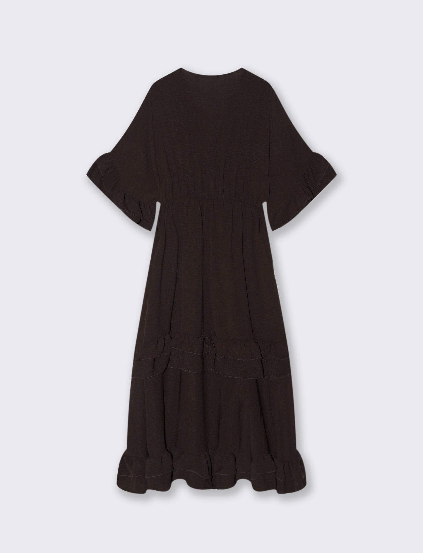 VESTITO INCROCIO CON BALZA AL FONDO - Moro