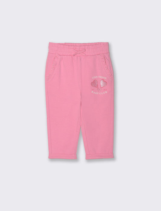 Jogger in cotone - Rosa