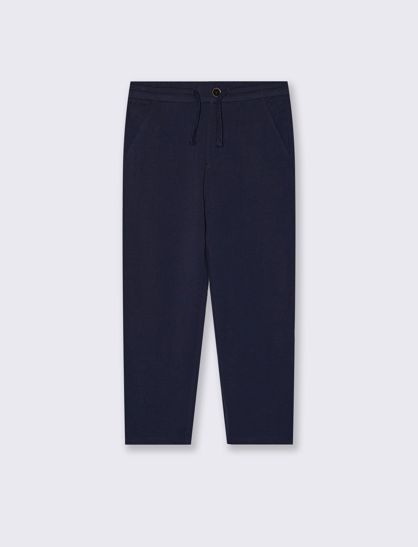 Chino pants with drawstring and laces - Blue